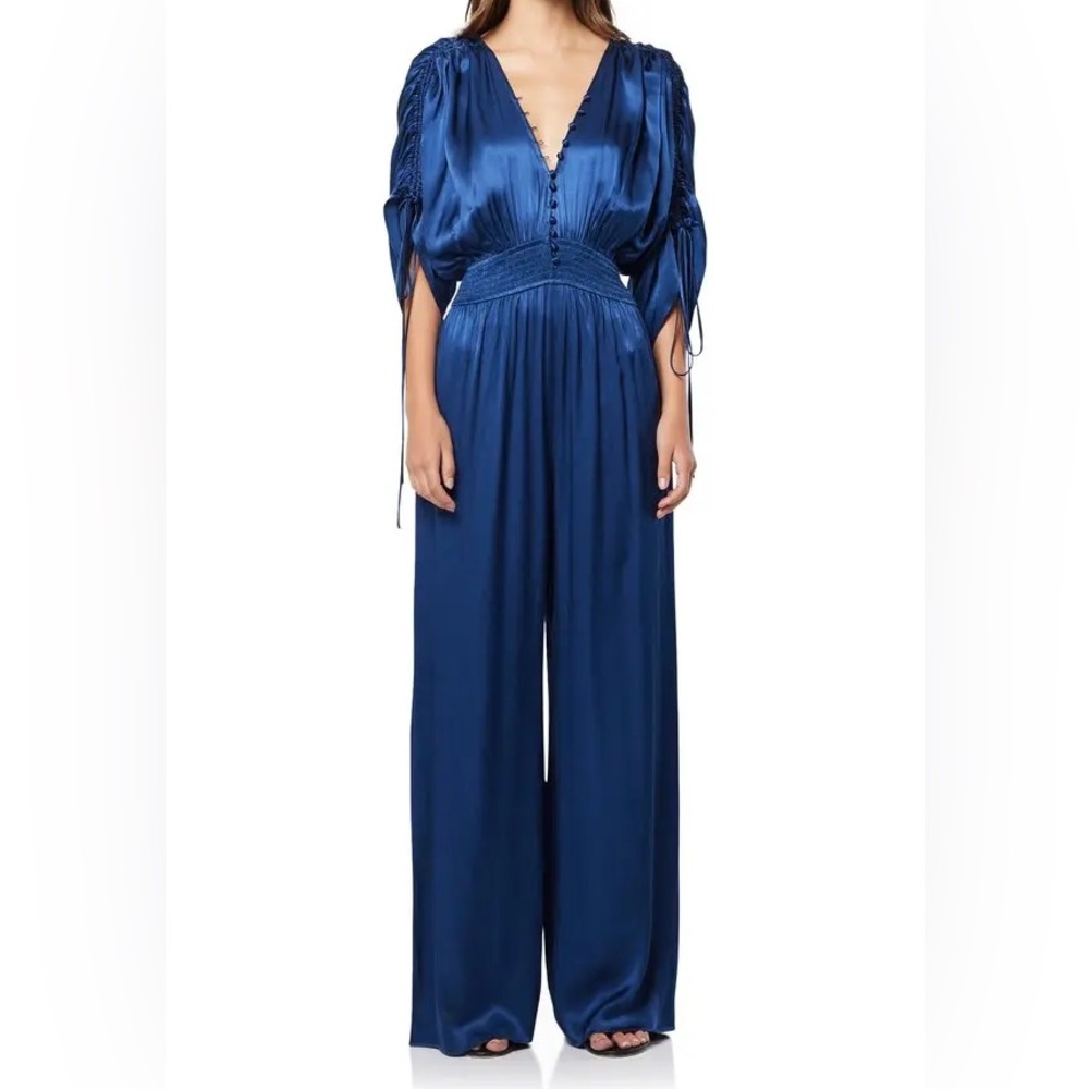 Elliatt | Talia Wide Leg Satin Jumpsuit